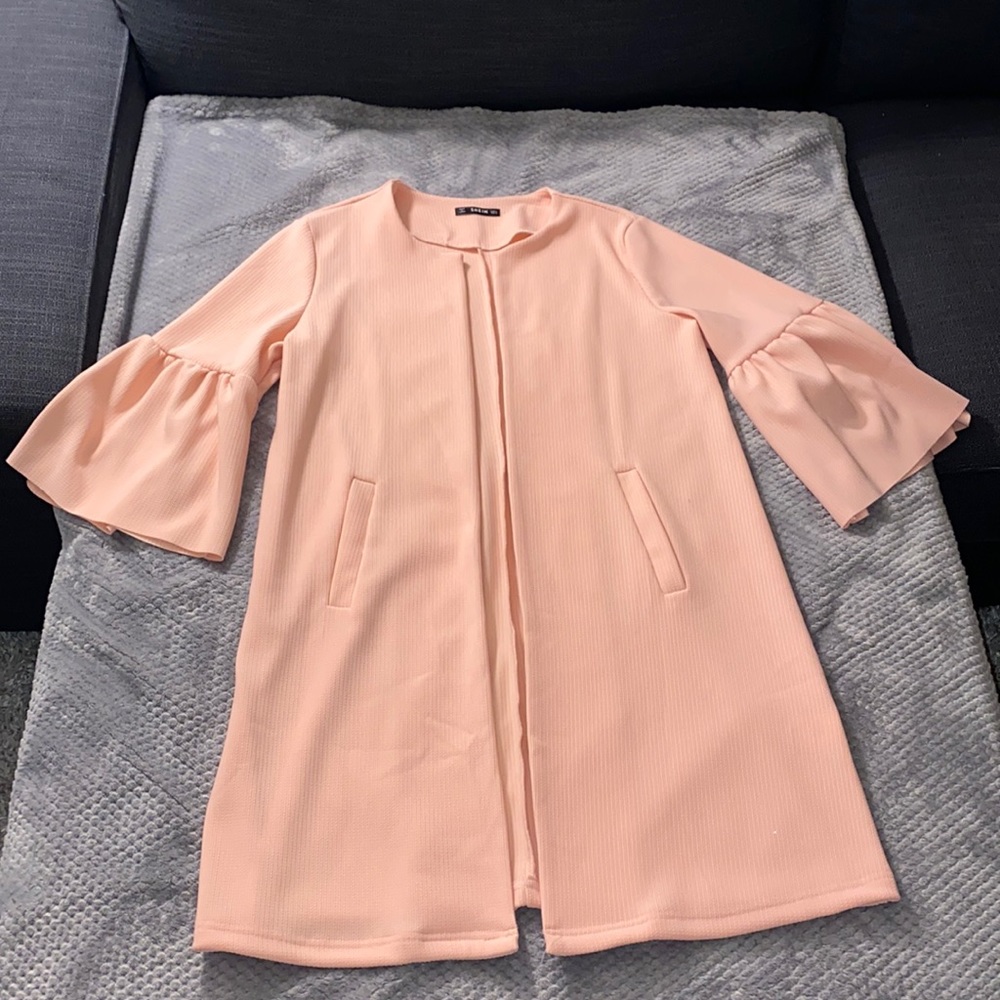 SHEIN Pink Pea Coat. Size Small.